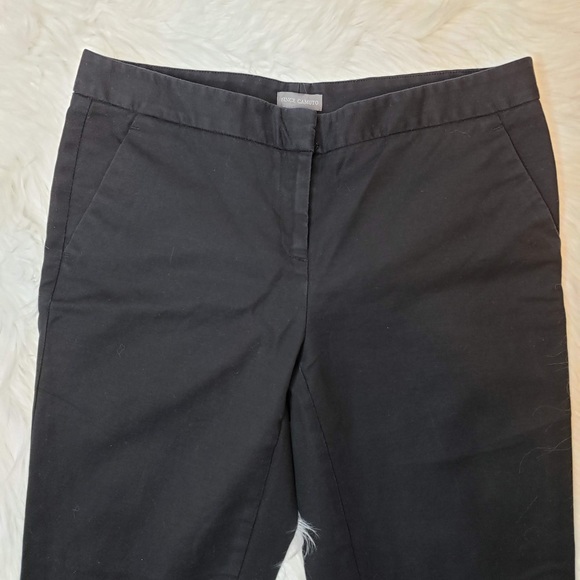 Vince Camuto Flat Front Black Ankle Pants Size 6 - Picture 2 of 4